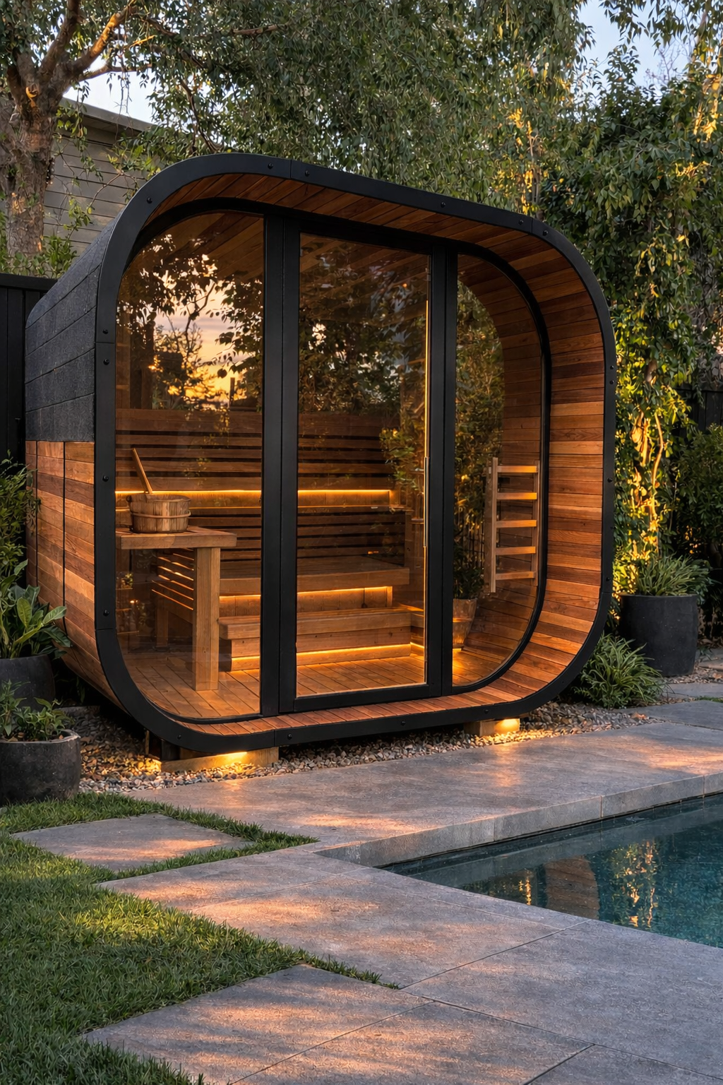 Cedara | 6-8 Person Traditional Cedar Cube Sauna