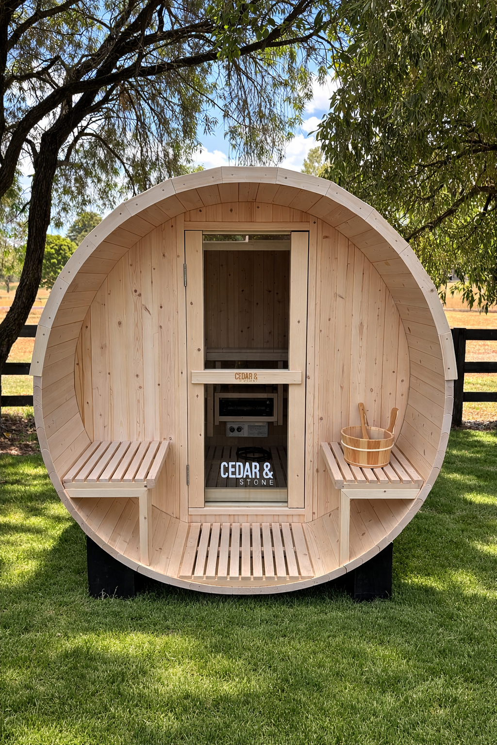 Pre Order Ashfall | 2-4 Person Traditional Barrel Sauna