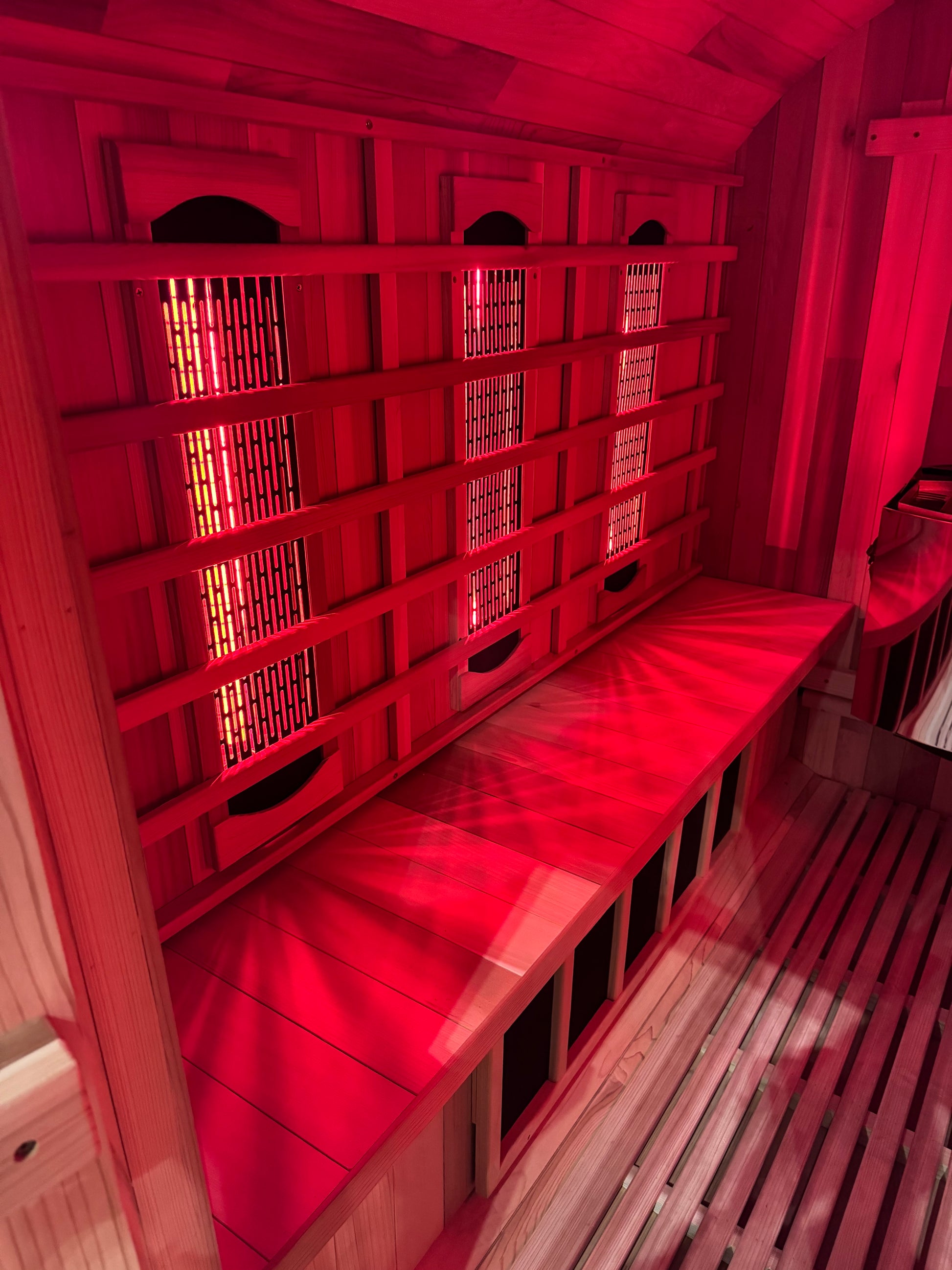 Hybrid | 4-6 Person Traditional & Infrared Cedar Barrel Sauna