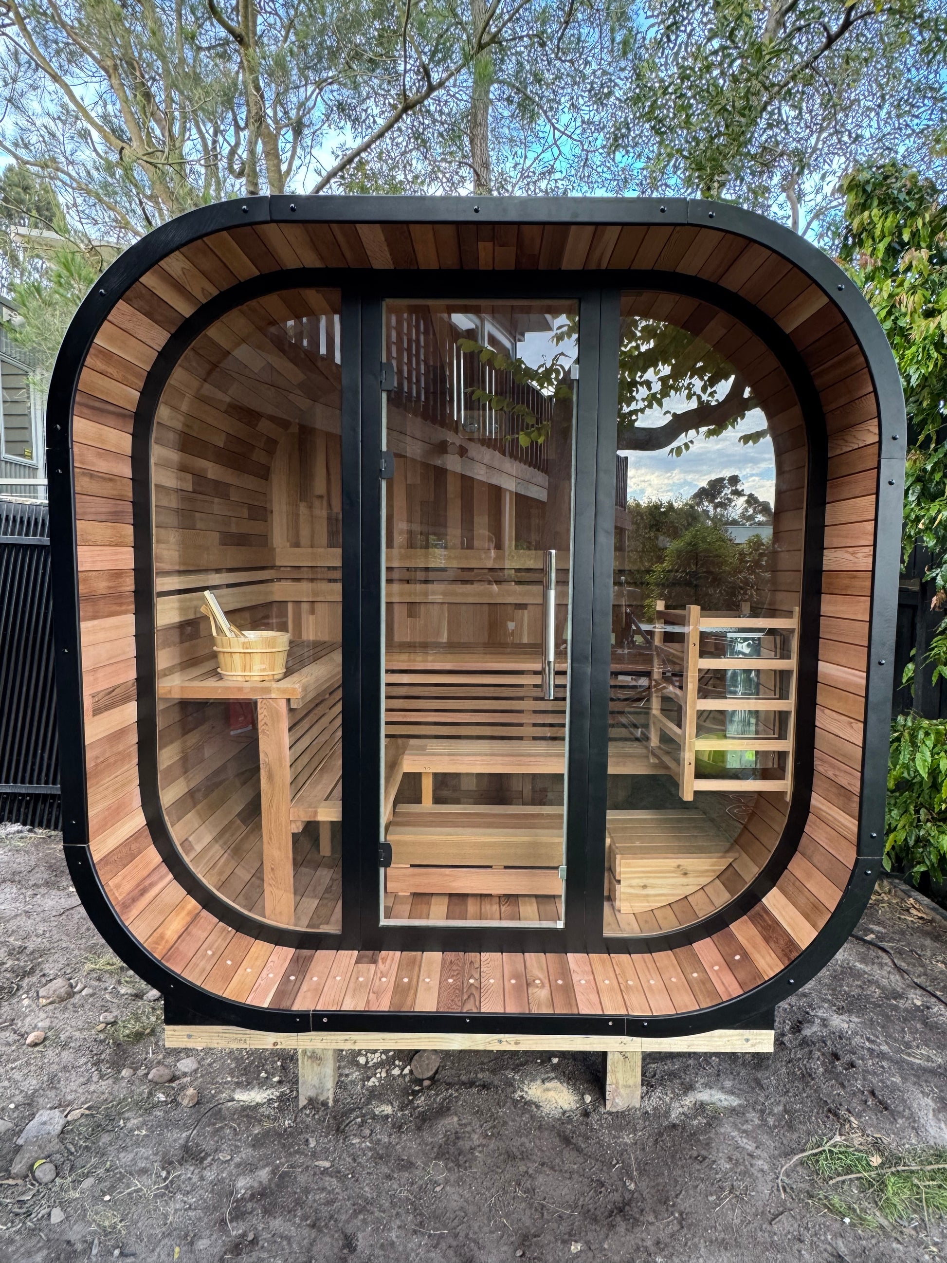 Cedara | 6-8 Person Traditional Cedar Cube Sauna