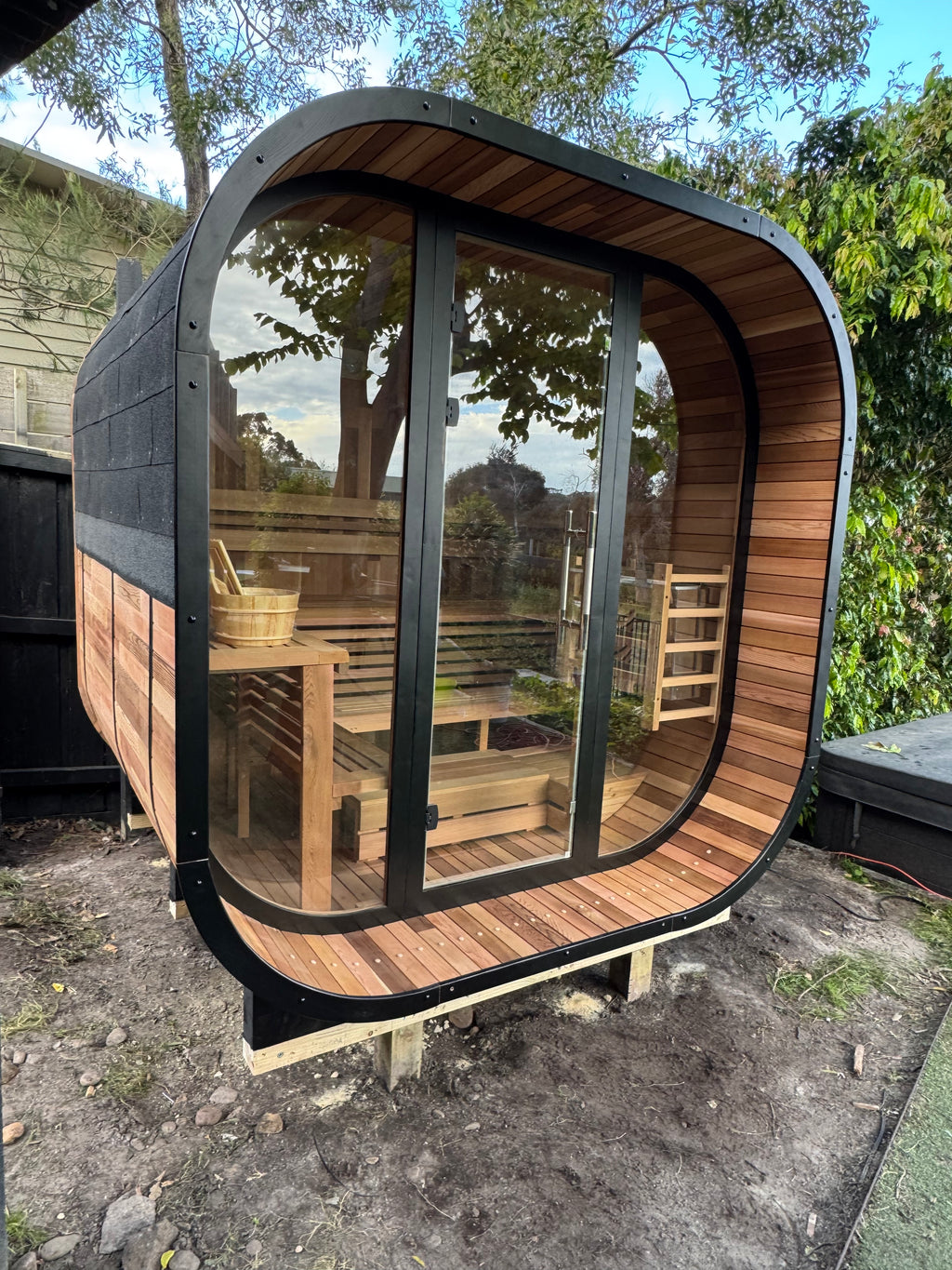 Cedara | 6-8 Person Traditional Cedar Cube Sauna