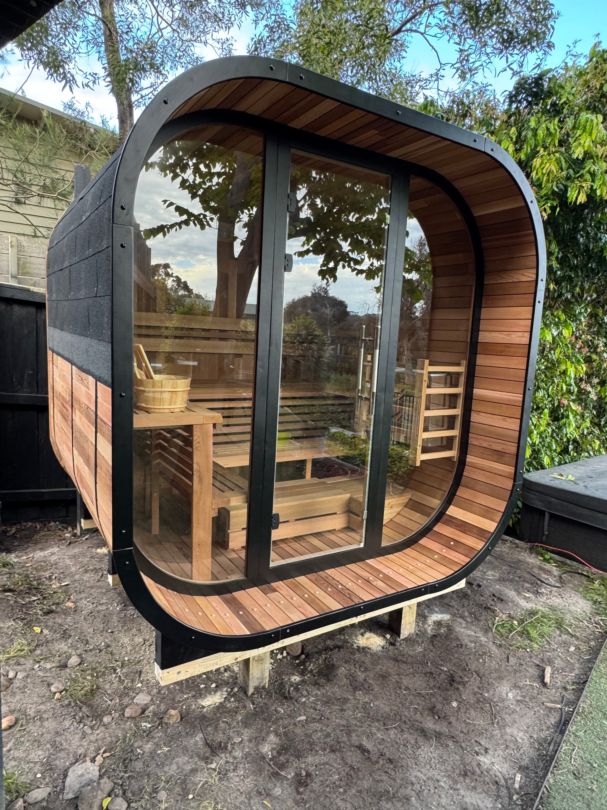 Cedara | 6-8 Person Traditional Cedar Cube Sauna