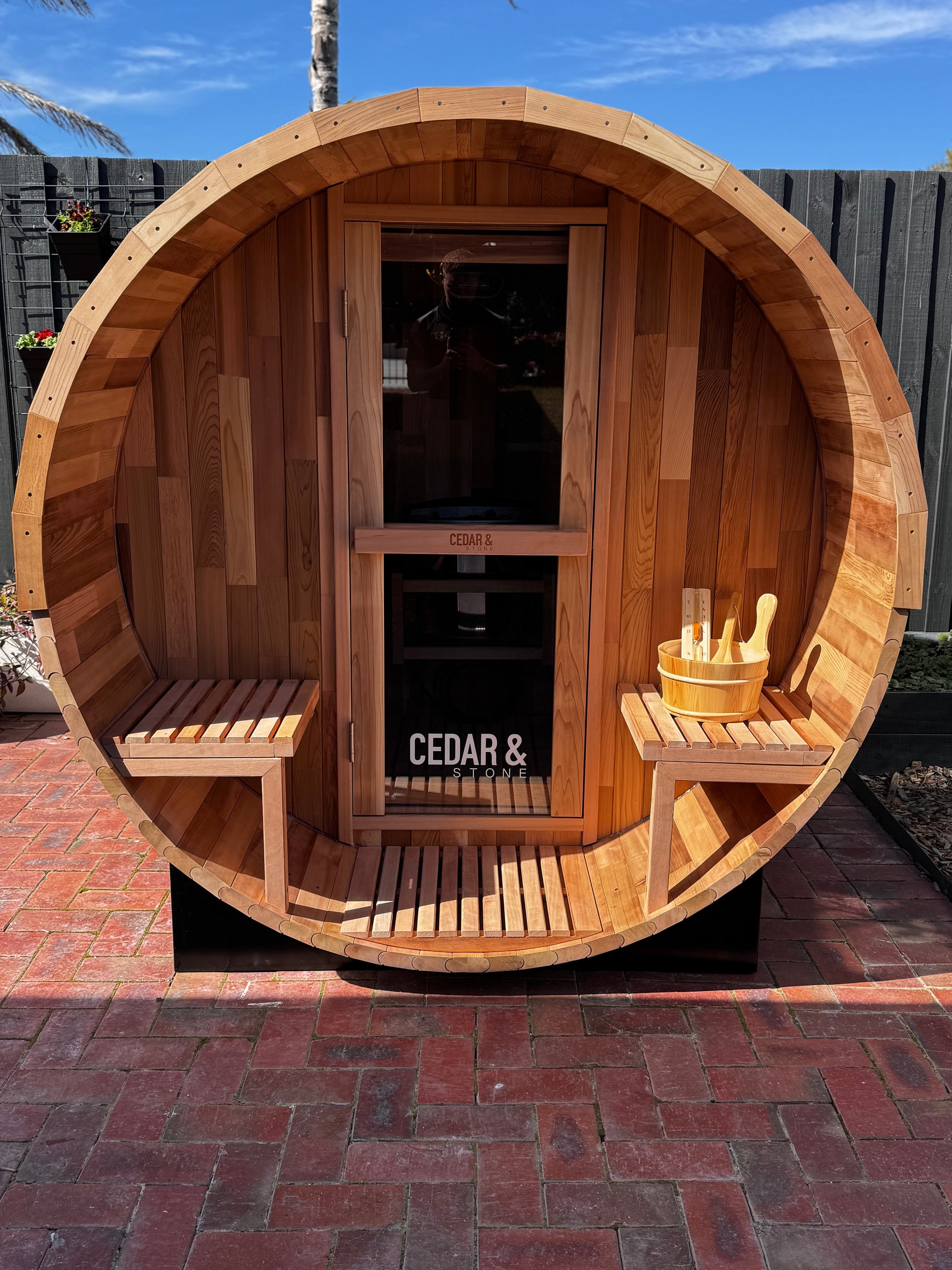 Ember | 2-4 Person Traditional Cedar Barrel Sauna