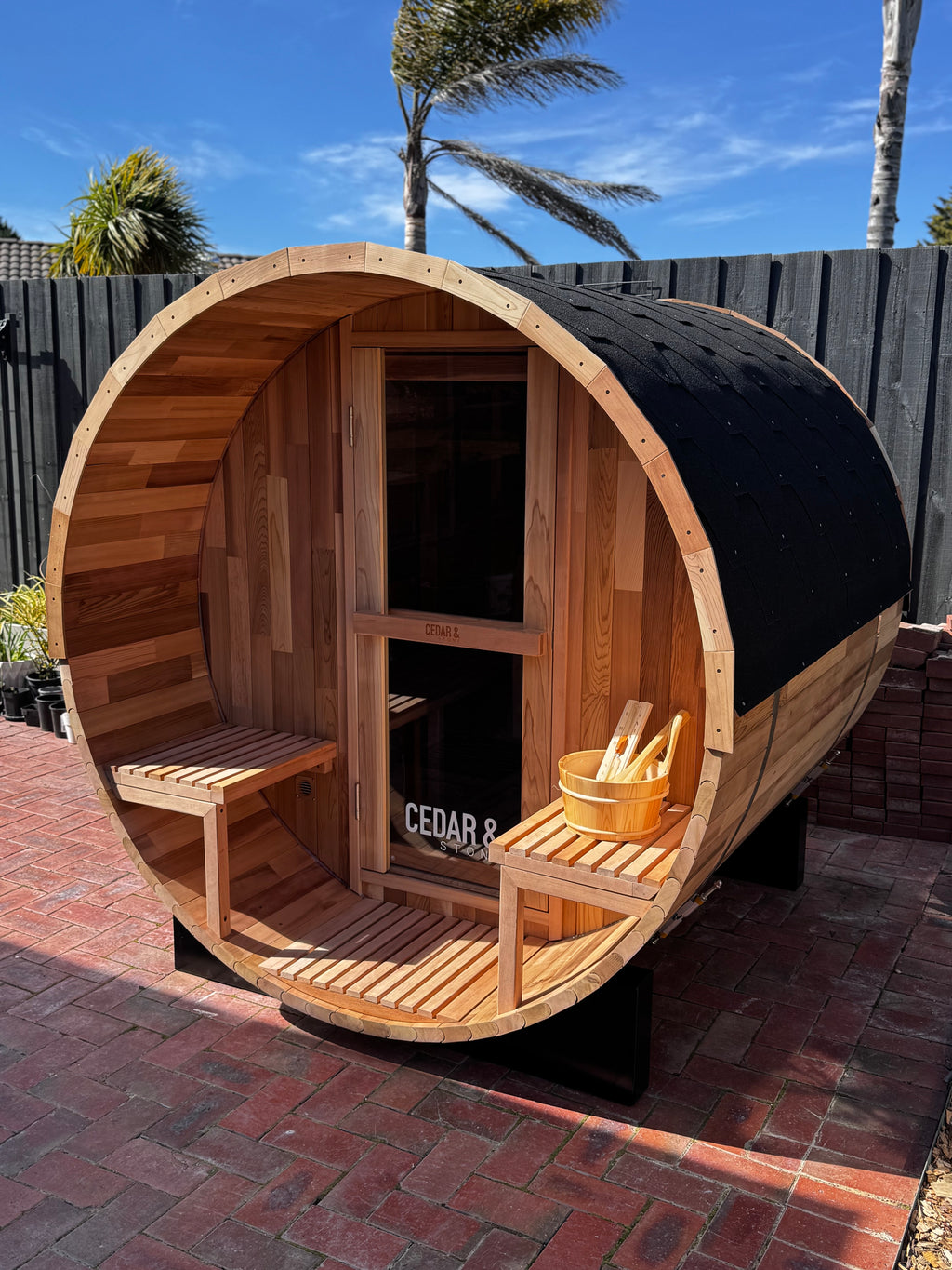 Ember | 2-4 Person Traditional Cedar Barrel Sauna