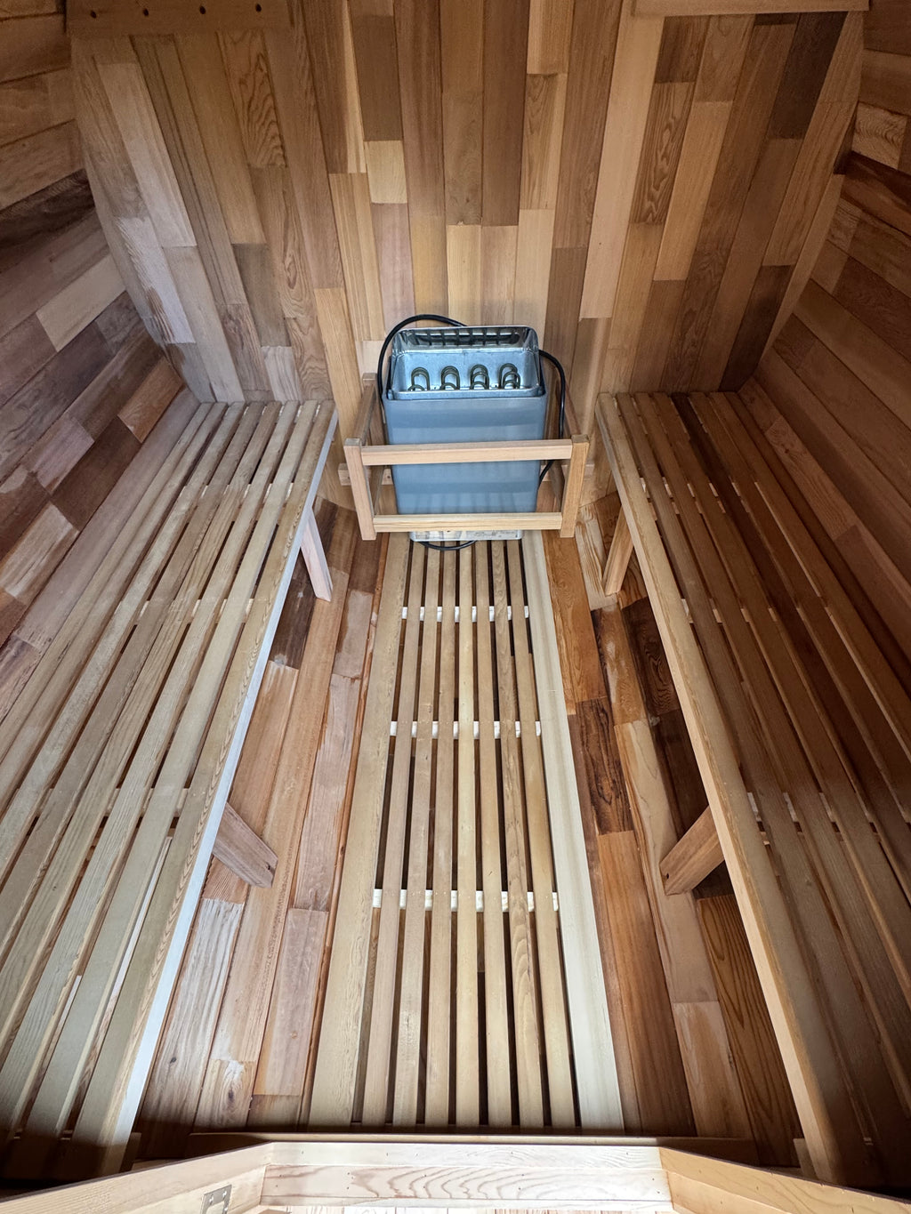 Aura | 4 Person Traditional Cedar Barrel Sauna