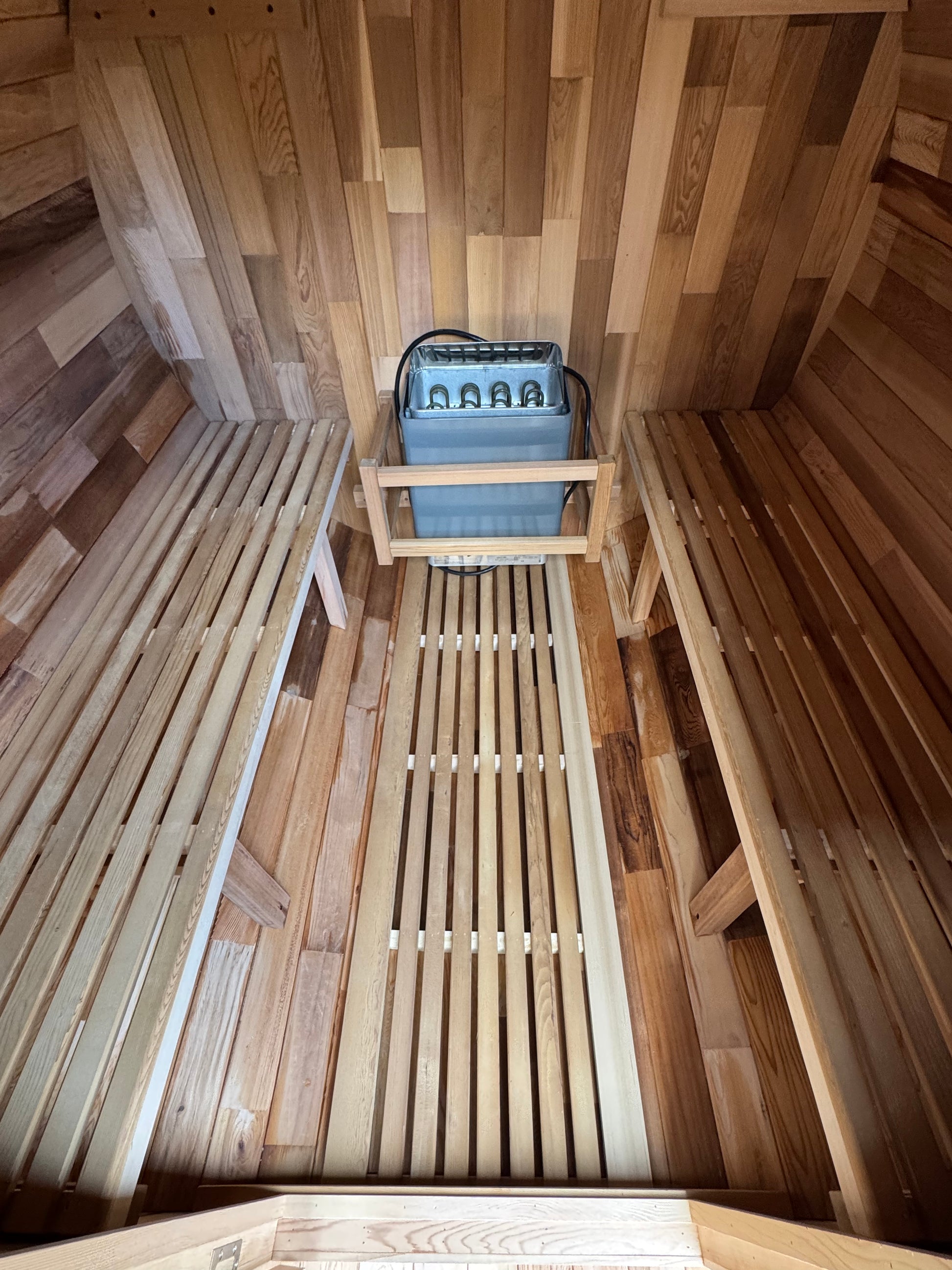 Aura | 4 Person Traditional Cedar Barrel Sauna